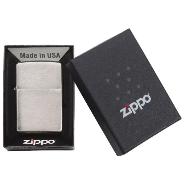 Upaljač metalni mat Zippo 200 srebrni