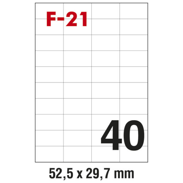 Etikete ILK 52,5x29,7mm pk100L Fornax F-21